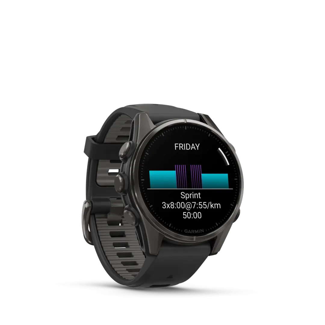 Fenix 8 43mm Amoled Sapphire Titane Carbon Gray Dlc | Garmin