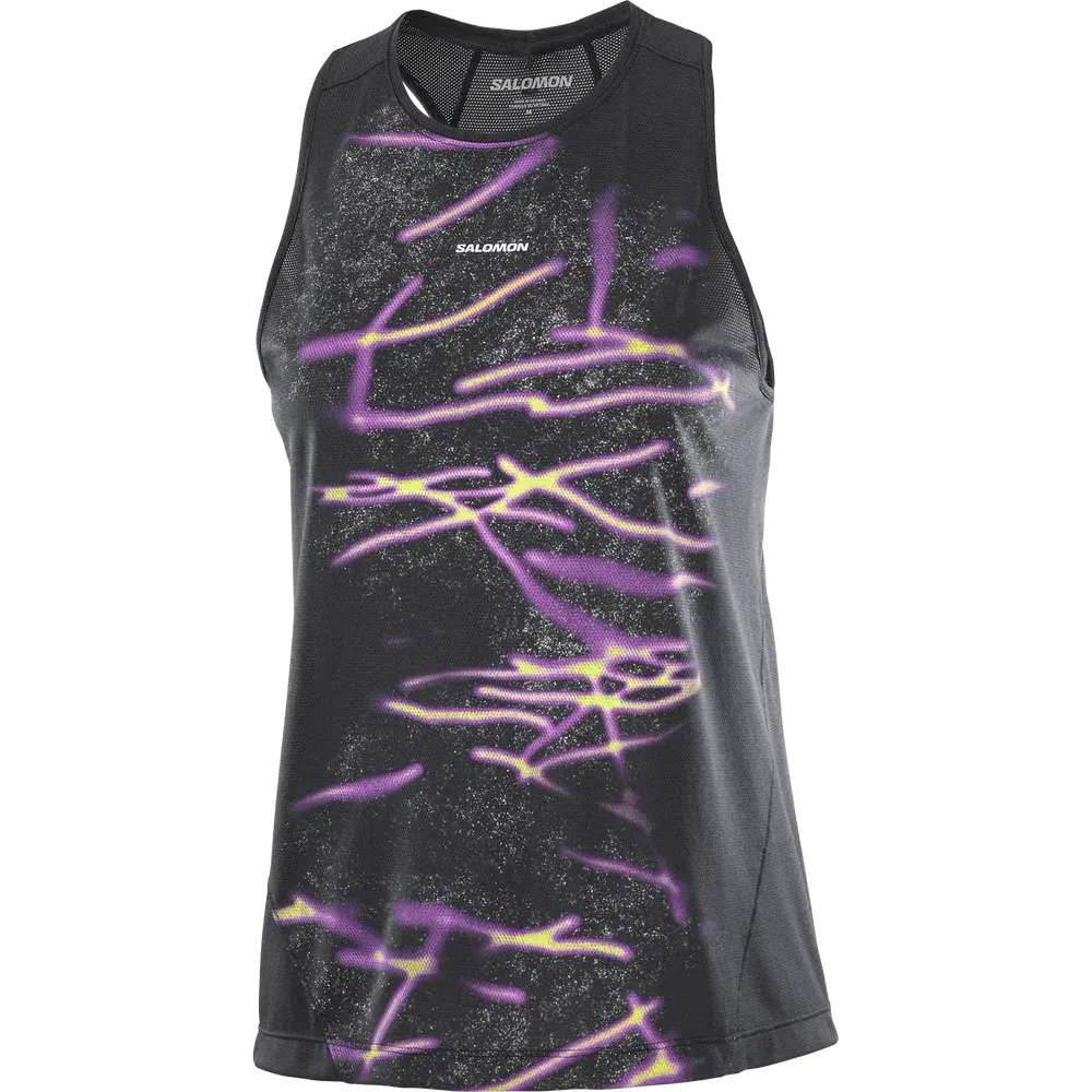 Débardeur Femme Shkout Core Tank Gfx Deep Black - Debardeur | Salomon