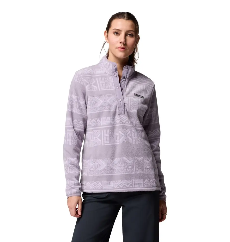 Polaire Femme Benton Springs Printed Shale Purple Dechutes Grey