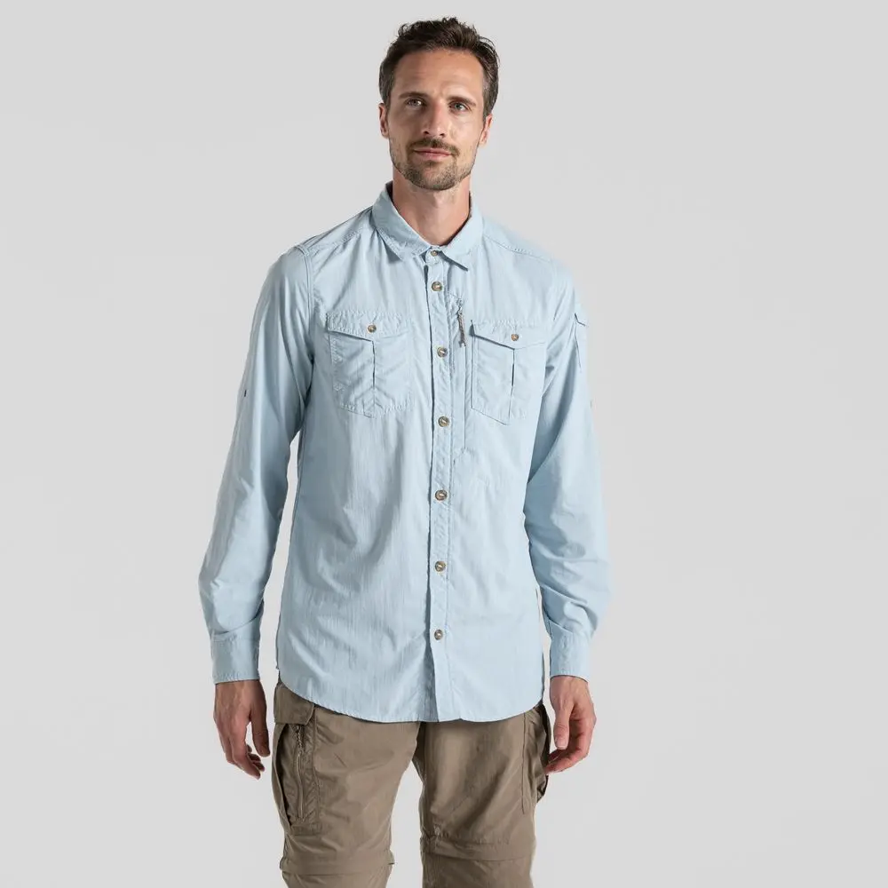 Nosilife Adventure Long Sleeved Shirt Iii Niagara Blue | Craghoppers