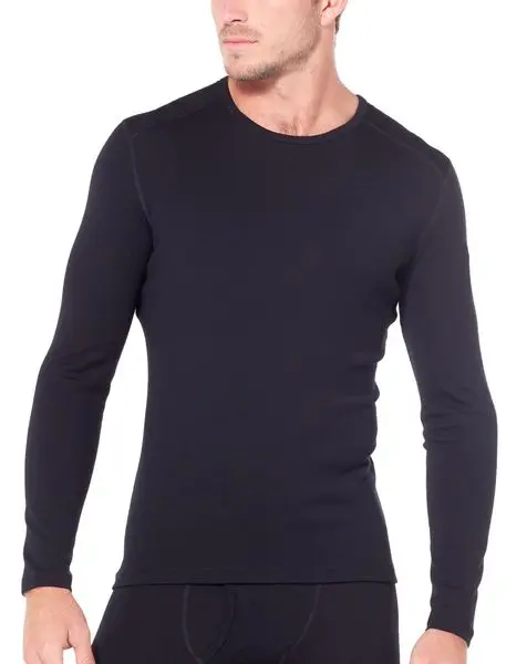 M 260 Tech Ls Crewe Black - Tee Shirt Ml | Icebreaker