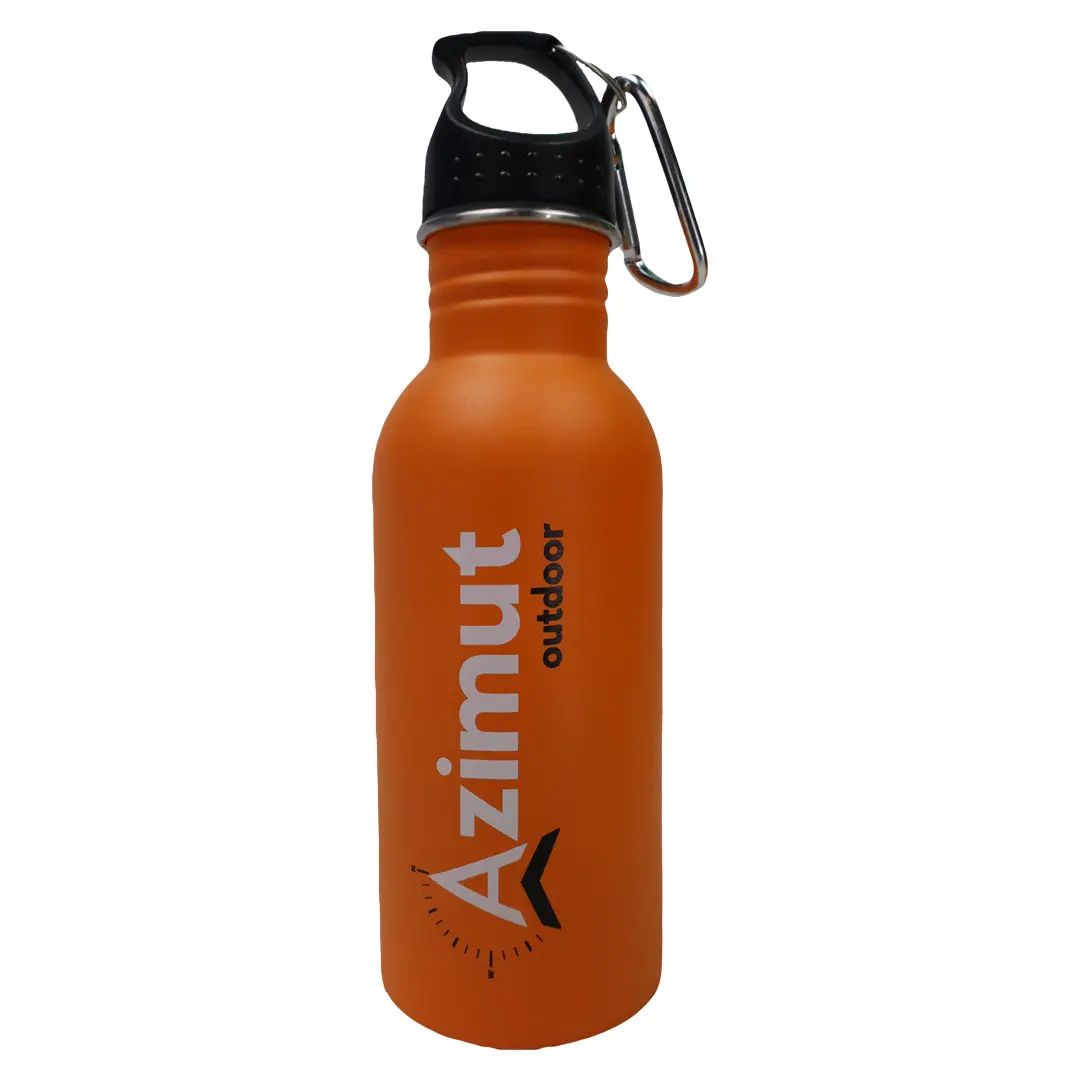 Gourde Acier 0.5 L Orange Mate - Gourde Rigide | Azimut Outdoor