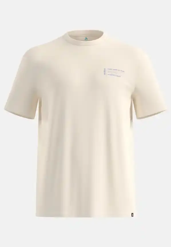 T-Shirt Cotton Blend Unlimited Gardenia - Tee Shirt Mc | Odlo