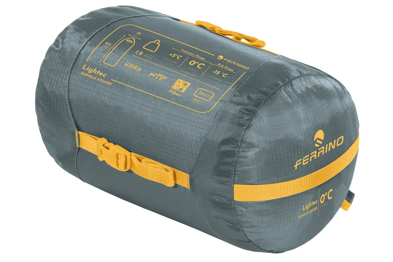 Lightec Shingle Sq 5/0 Rect Dark Green - Sac De Couchage | Ferrino