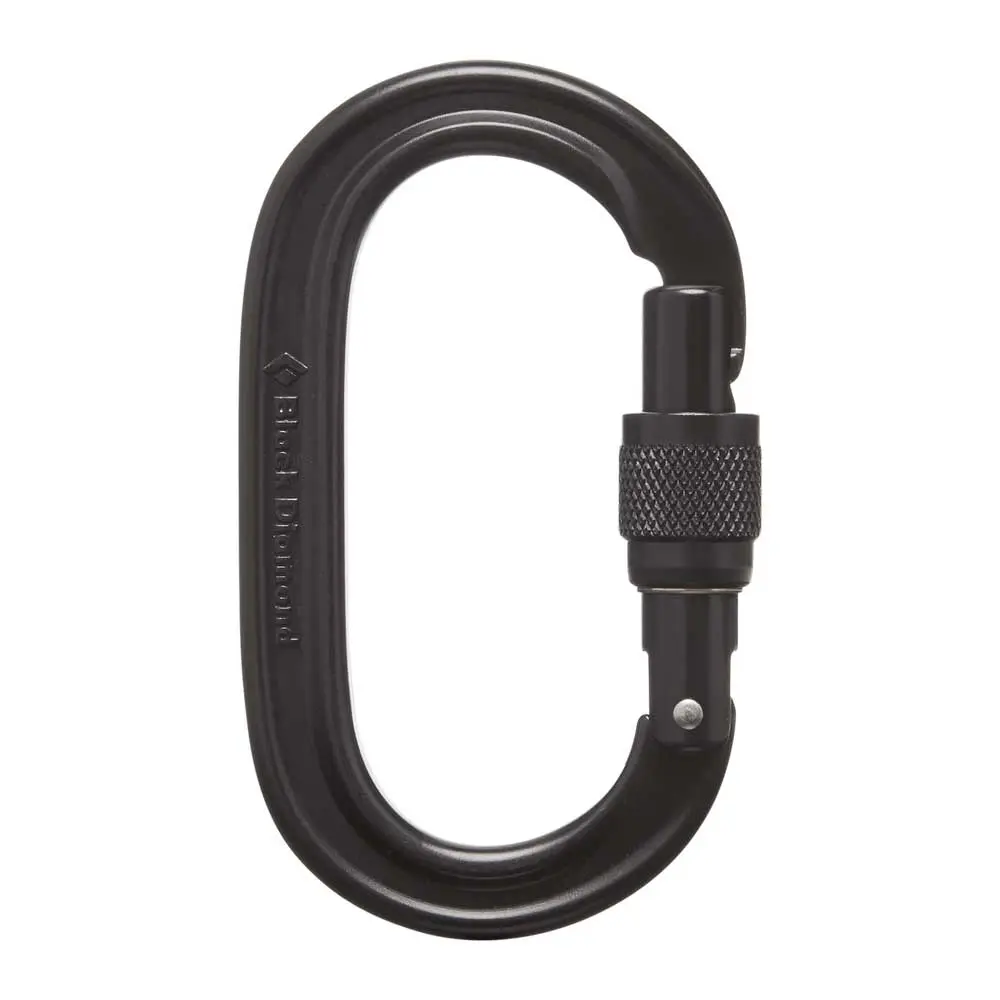 Oval Keylock Screwgate Black - Mousqueton Secu Oval | Black Diamond