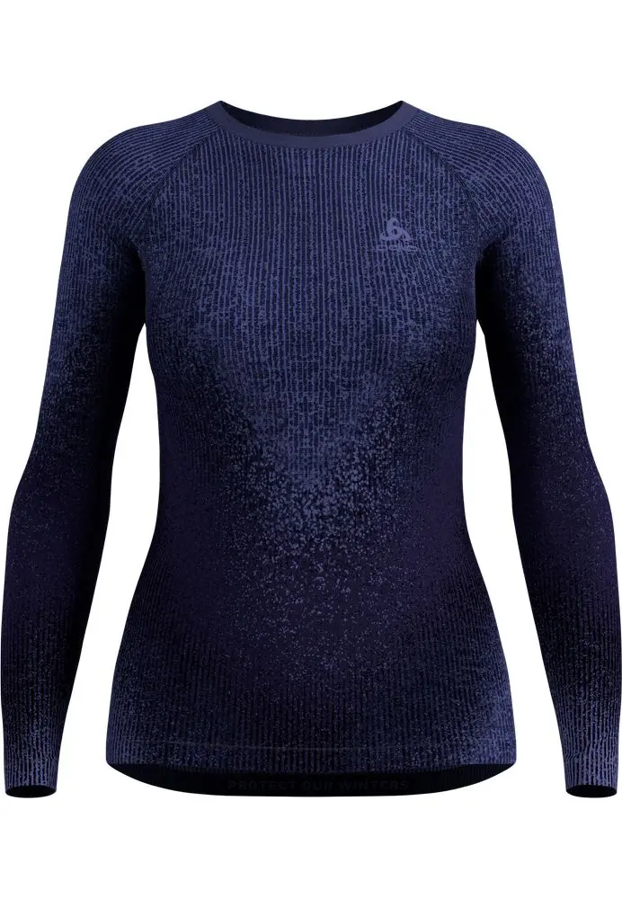 T-shirt Femme Top Crew Performance Warm Blackcomb Skipper Blue