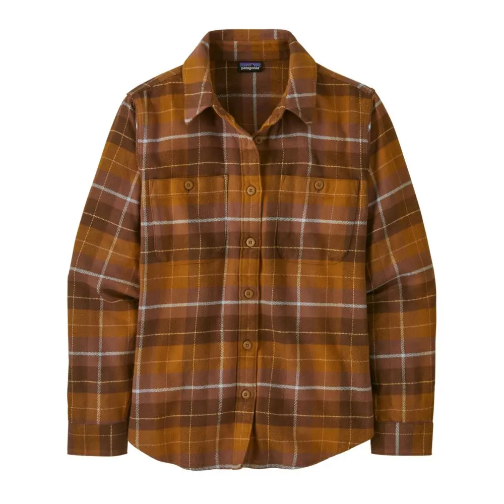 Chemise Femme Fjord Flannel Camper Shelter Brown - Chemise | Patagonia