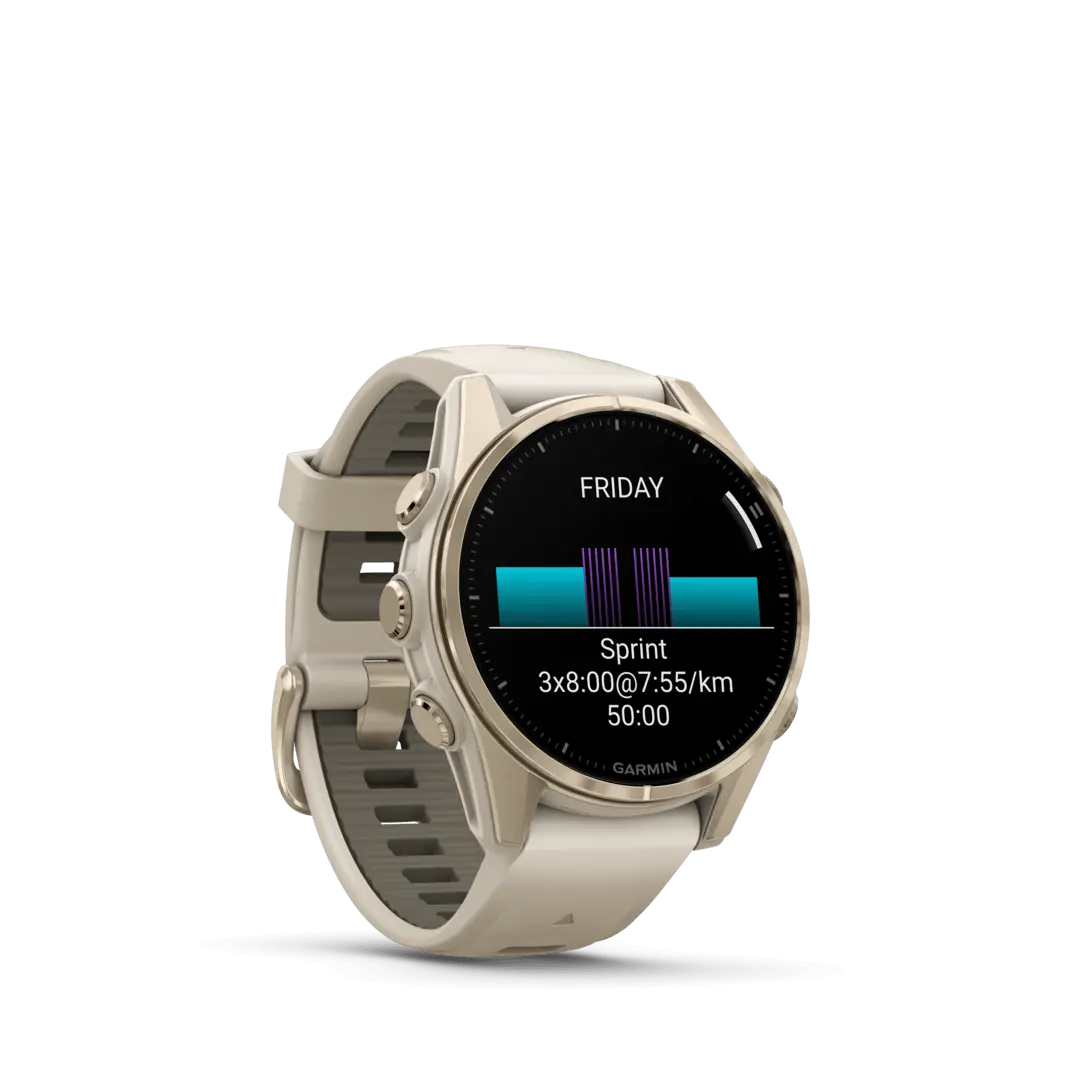 Fenix 8 43mm Amoled Sapphire Soft Gold - Gps Running | Garmin