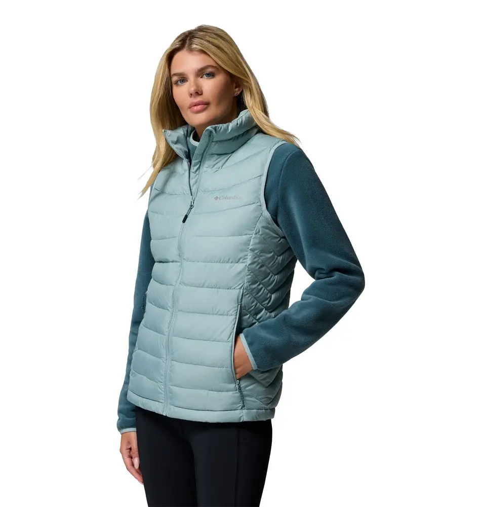 Doudoune Sans Manches Powder Lite II Femme Crushed Blue - Doudoune