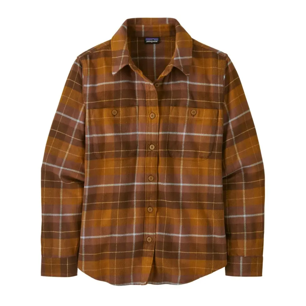 Chemise Femme Fjord Flannel Camper Shelter Brown - Chemise | Patagonia