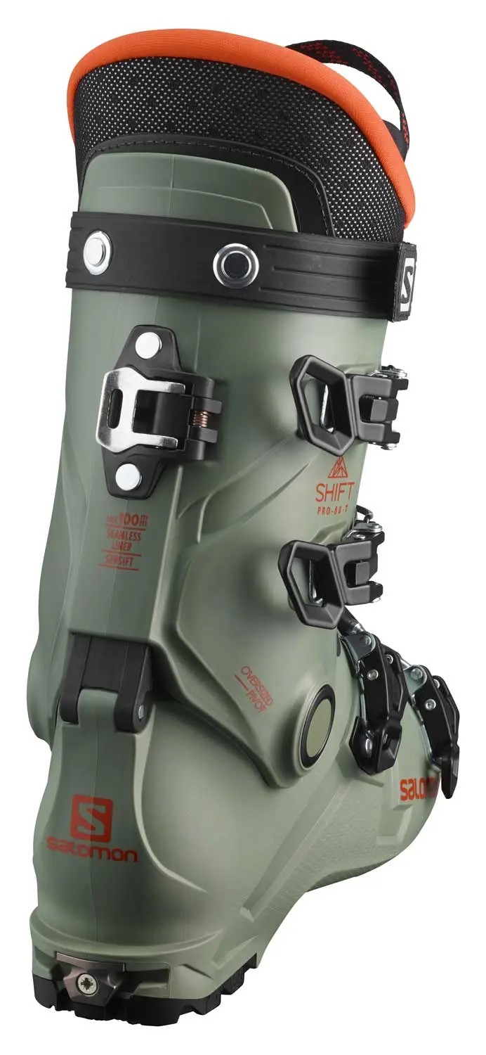 Shift Pro 80 At Junior Oil Green / Black / Orange | Salomon