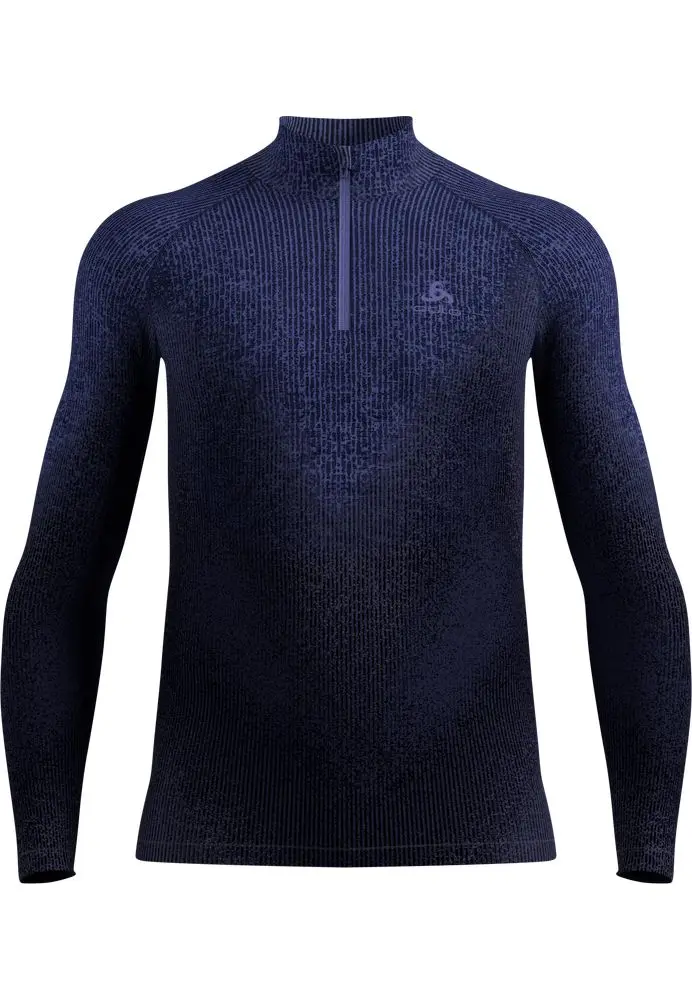T-shirt 1/2 Zip Performance Warm Blackcomb Skipper Blue