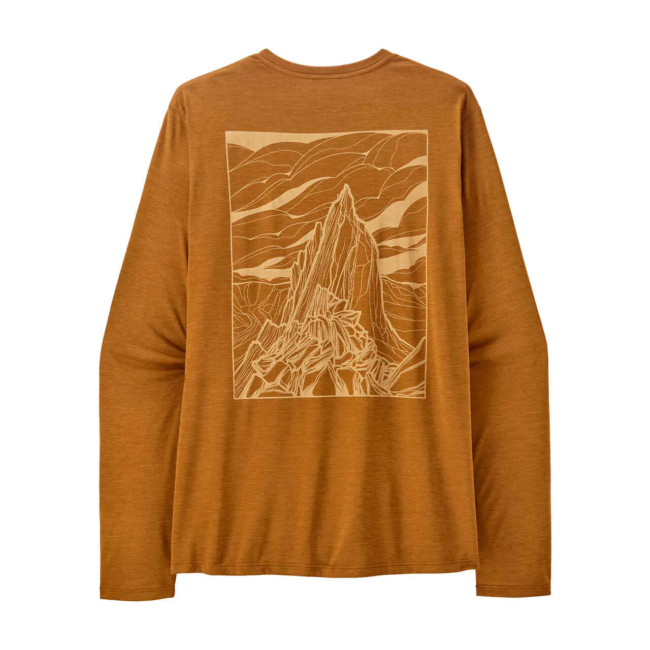 T-Shirt Capilene Cool Daily Cloud Crag Cinnamon - Tee Shirt Ml | Patagonia