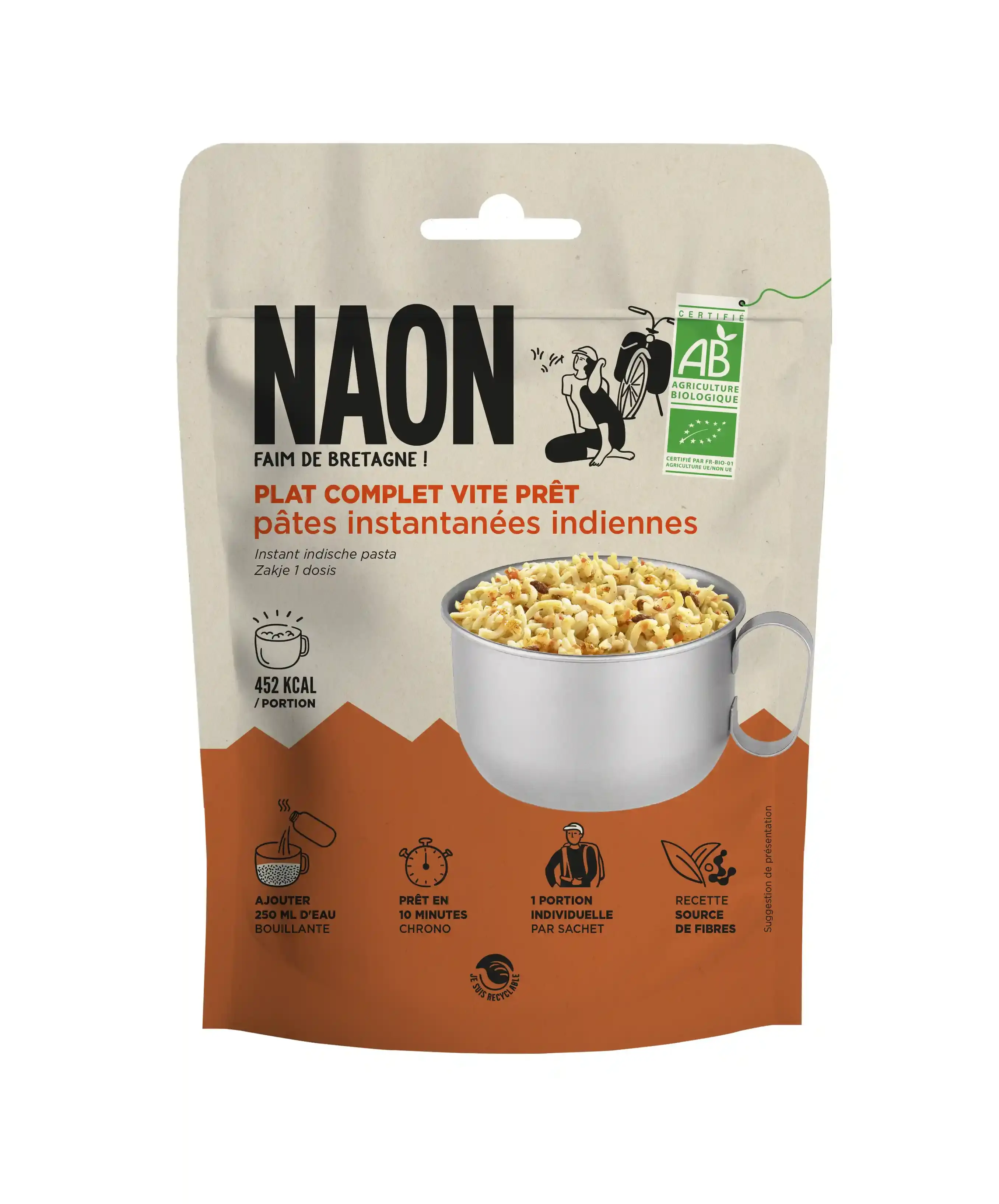 Pâtes Instantanées Indiennes - Repas Lyophilise | Naon