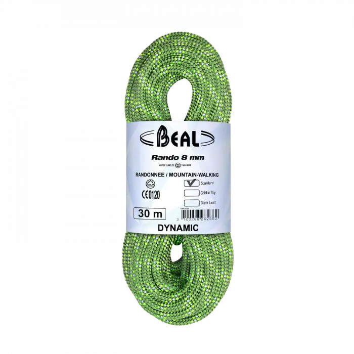Rando 8mm X 30m Vert - Corde | Beal