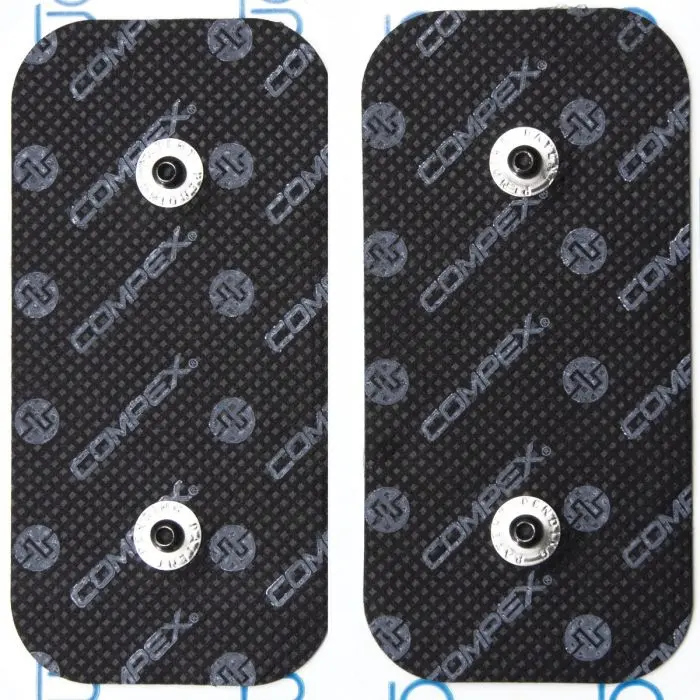 2 Electrodes 2 Snaps 5*10cm - Accessoire Electrostimulation | Compex