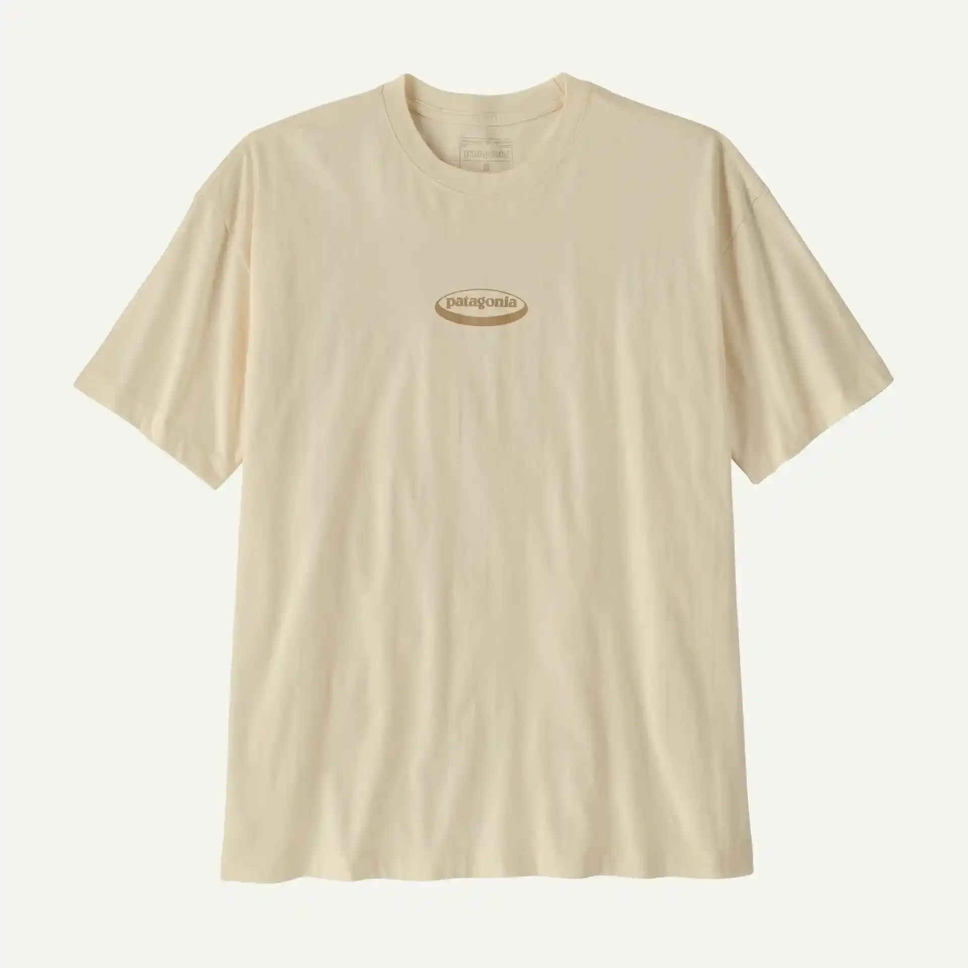T-Shirt Femme '95 Oval Logo Oversized Undyed Natural - Tee Shirt Mc | Patagonia