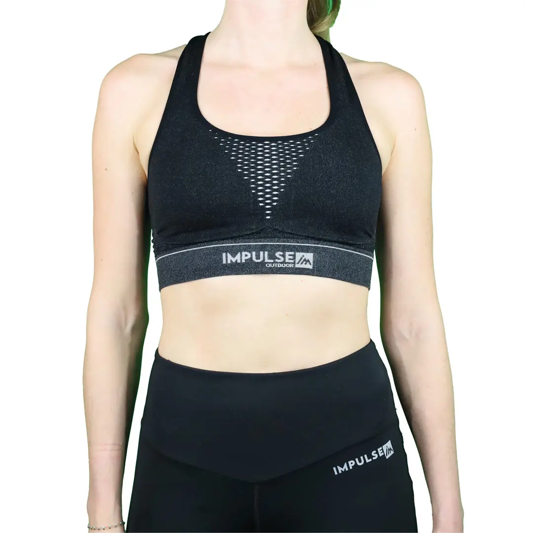 Brassiere Femme Seamless Trail+ Black - Brassiere | Impulse Outdoor