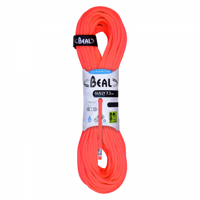 Gully 7,3mm Golden Dry 50m Orange - Cordes A Double | Beal
