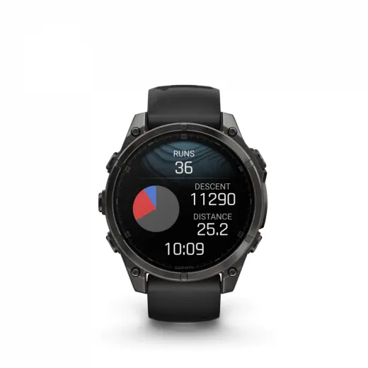 Fenix 8 47mm Amoled Titane Carbon Gray Dlc - Gps Running | Garmin