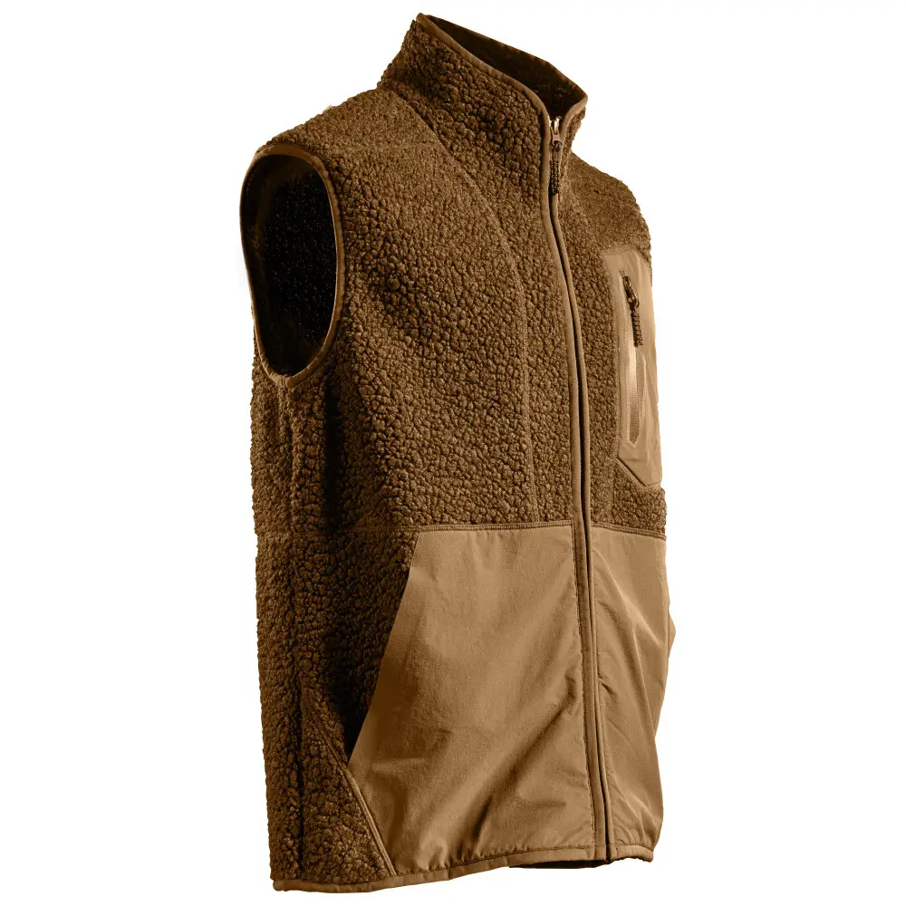 Gilet Fourrure Zip Brun Noisette -   | Mascot