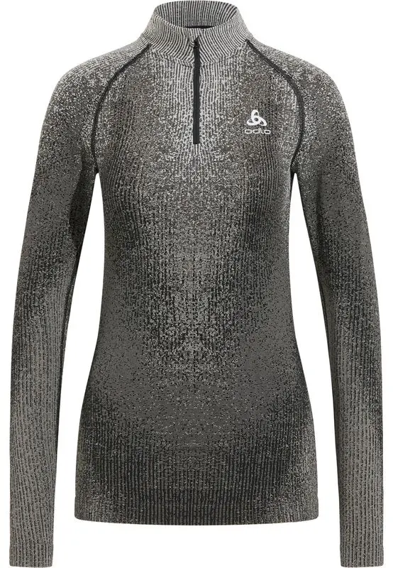 T-shirt Femme Blackcomb Eco Turtle Neck Black - Tee Shirt Ml | Odlo