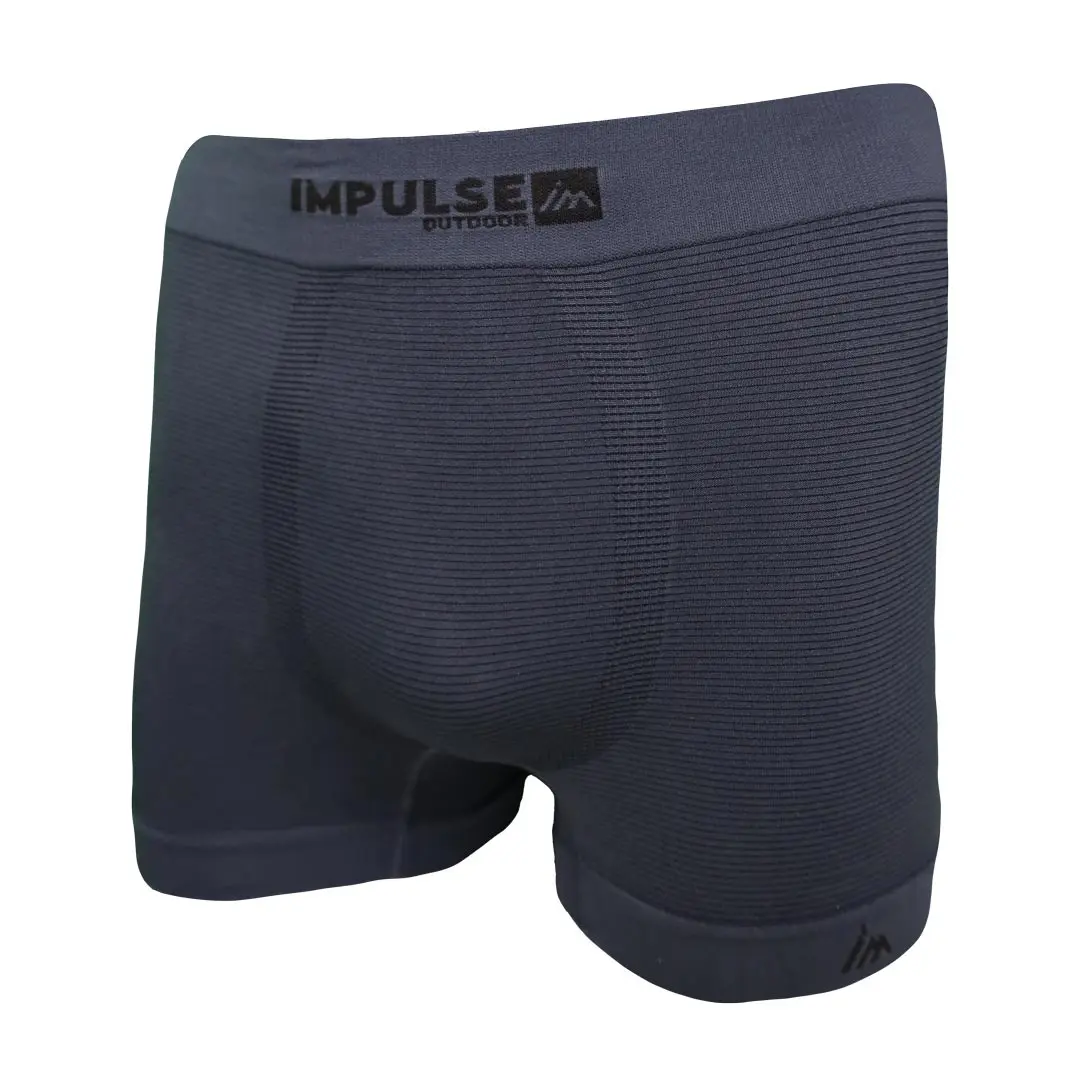 Men Seamless Boxer Trail+ Grey - Boxer | Impulse Outdoor