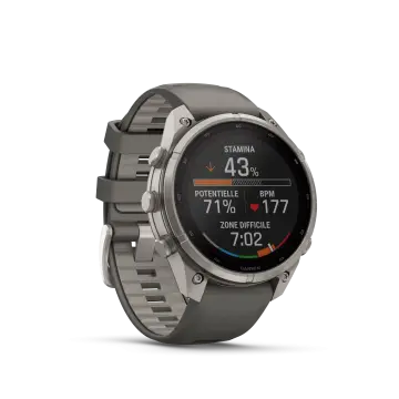 Fenix 9 Pro 47mm Solar Inreach Titane Pebble Silver Grey Band - Gps | Garmin