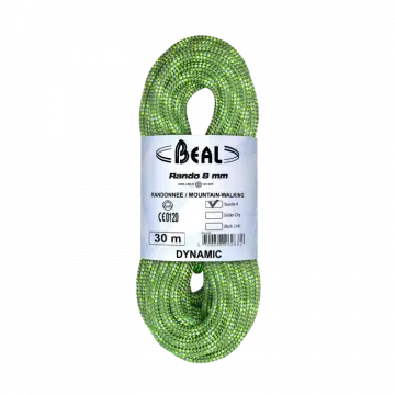 Rando 8mm X 30m Vert - Corde | Beal