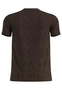 T-Shirt Essential Seamless Brown Granite Melange - Tee Shirt Mc | Odlo