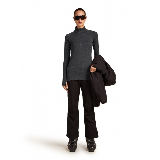 T-Shirt Femme Mer 260 Zoneknit Half Zip Jet Heather