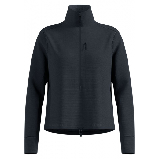 Polaire Femme Grid Fleece 1/2 Zip Black Melange