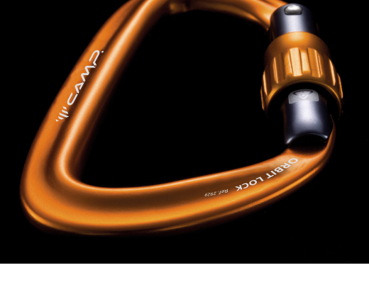 Mousqueton à Vis C.A.M.P. Orbit Lock – Compact, Léger, Avec Système SphereLock, Idéal Pour Relais Et Cordes Doubles