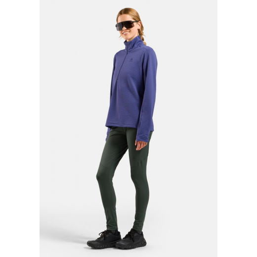 T-shirt 1/2 Zip Femme Essential Thermal Skipper Blue