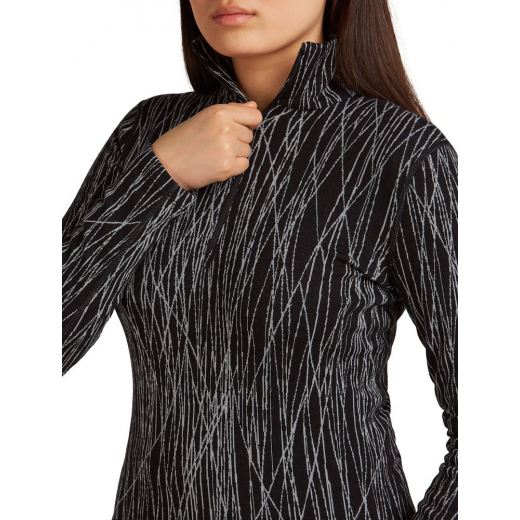 T-Shirt Femme Mer 260 Vertex Delta Aop Black Snow