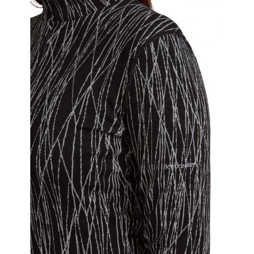 T-Shirt Femme Mer 260 Vertex Delta Aop Black Snow