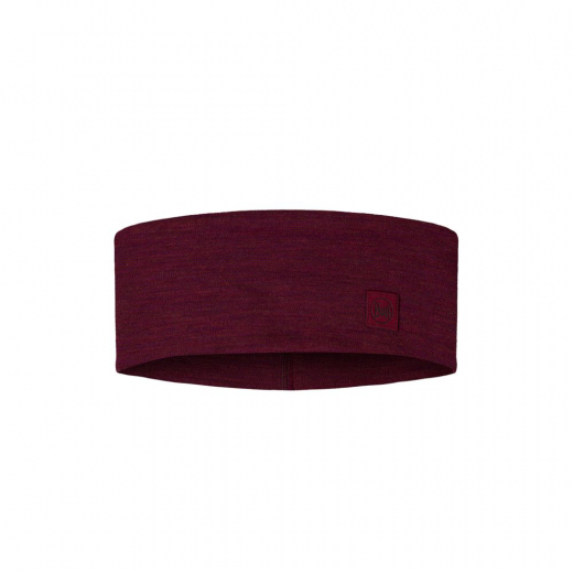 MERINO WIDE HEADBAND SOLID TIBETAN RED