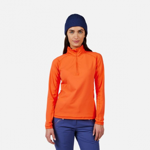 Polaire Femme Mid Layer Stretch Orange Flame