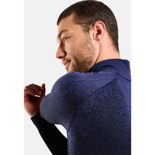 T-shirt 1/2 Zip Performance Warm Blackcomb Skipper Blue