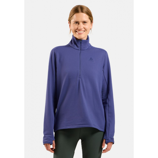 T-shirt 1/2 Zip Femme Essential Thermal Skipper Blue