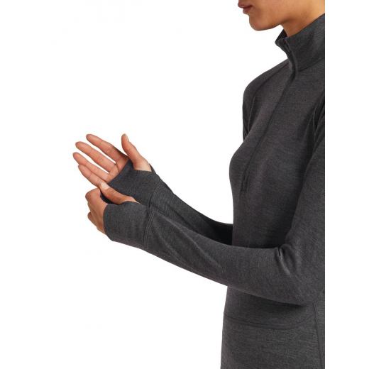 T-Shirt Femme Mer 260 Zoneknit Half Zip Jet Heather