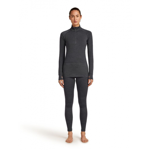 T-Shirt Femme Mer 260 Zoneknit Half Zip Jet Heather