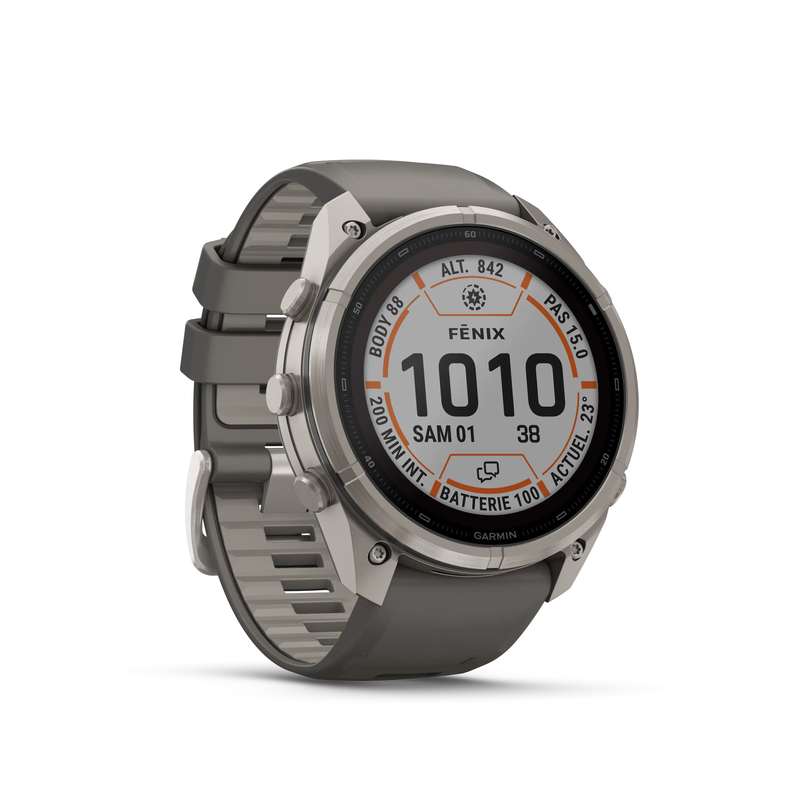 Fenix 9 Pro 51mm Solar Inreach Titane Pebble Grey - Gps | Garmin