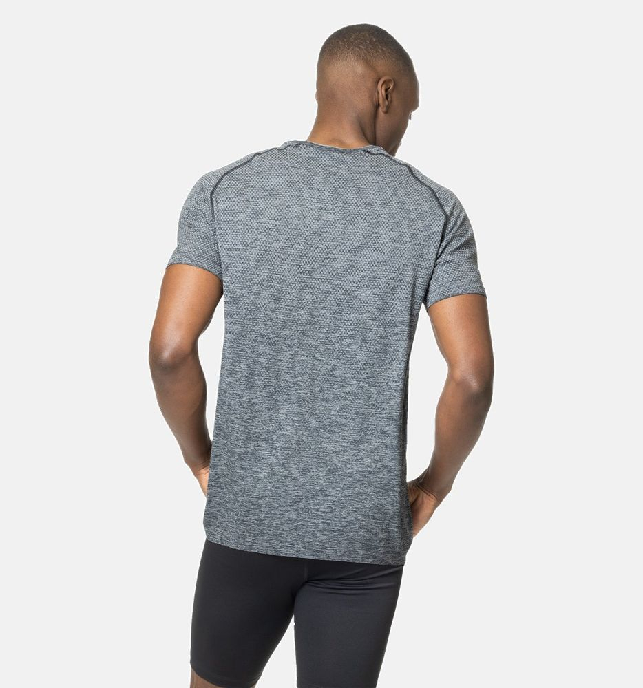 T-shirt Essential Seamless Grey - Tee Shirt Mc | Odlo