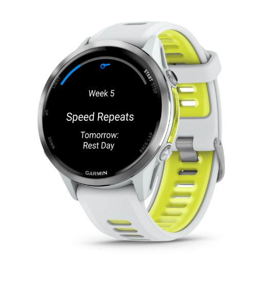 Forerunner 970 Whitestone / Amp Yellow - Gps | Garmin