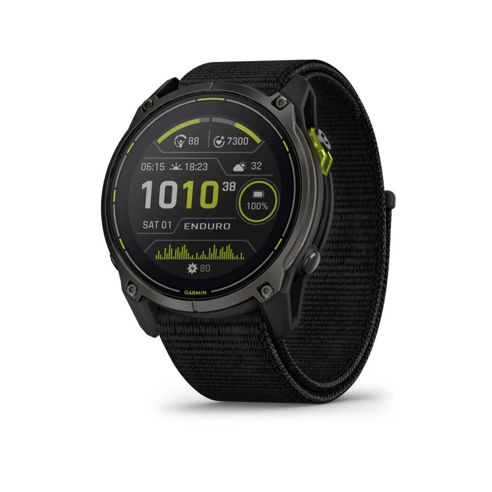 Enduro 3 Solar Sapphire Titane Carbon Gray Dlc - Gps Running | Garmin