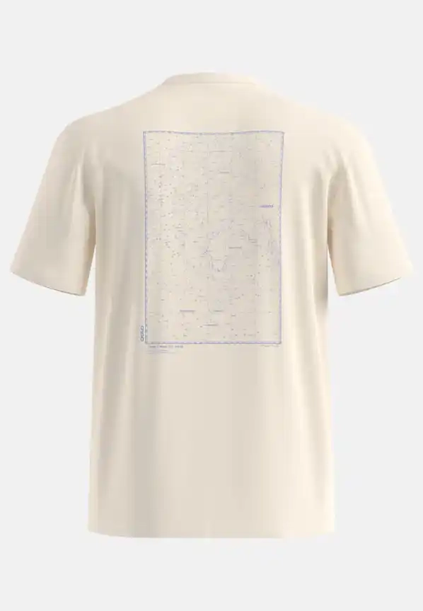 T-Shirt Cotton Blend Unlimited Gardenia - Tee Shirt Mc | Odlo
