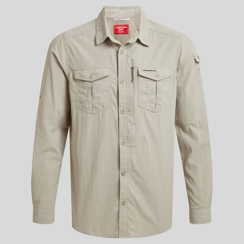 Chemise Nosilife Adventure Long Sleeved III Parchment | Craghoppers