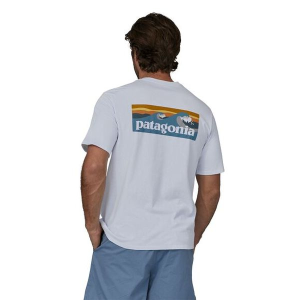 T-shirt Boardshort Logo Pocket Responsibili-tee White | Patagonia