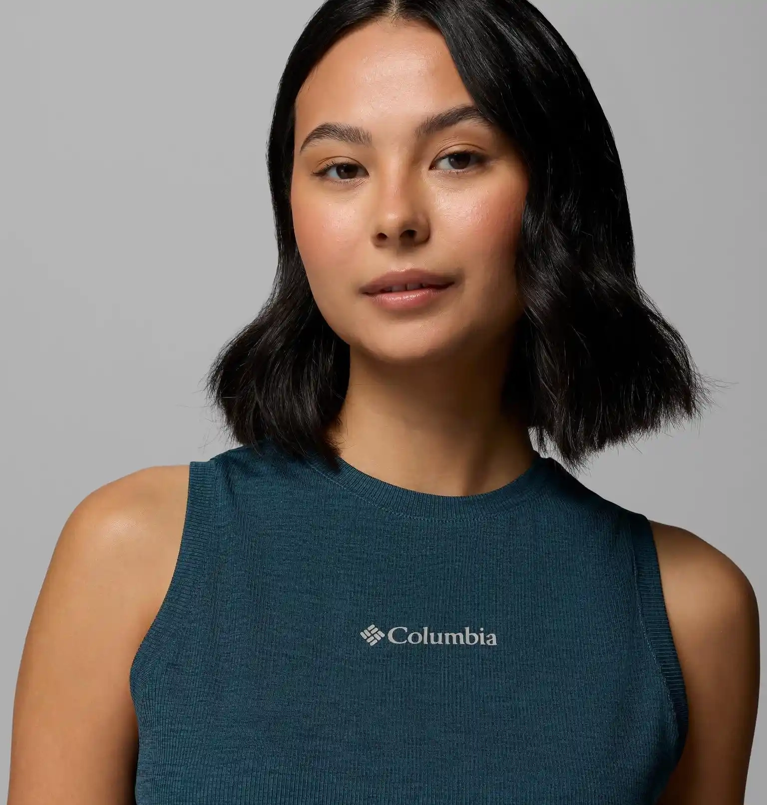 Débardeur Femme Columbia Move High Neck Everblue Heather - Debardeur | Columbia